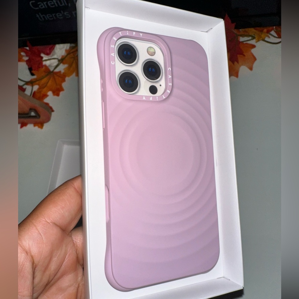 NWT Casetify iPhone 16 Pro Max Ripple Case in primrose pink